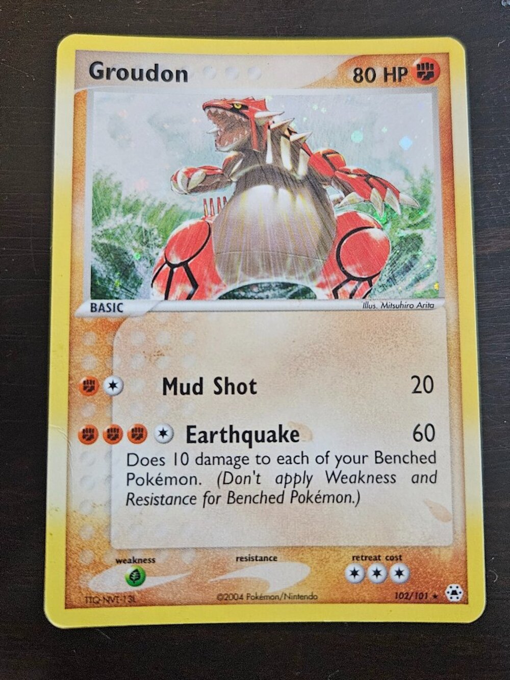 Pokemon Groudon 102/101 Trading Card